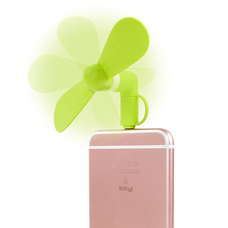 Portable iPhone Fan Colorful and Powerful 2in1 Fans for iPhone/iPad